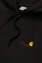 Carica l'immagine nel visualizzatore di Gallery, Carhartt WIP Hooded American Script Sweatshirt Black