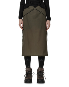 ROA Gly See Through Mid Skirt Olive