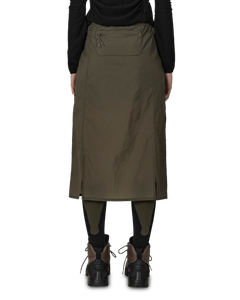 ROA Gly See Through Mid Skirt Olive