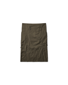 ROA Gly See Through Mid Skirt Olive