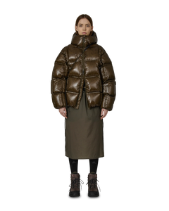 ROA Gly See Through Mid Skirt Olive