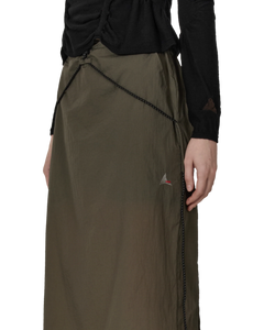 ROA Gly See Through Mid Skirt Olive