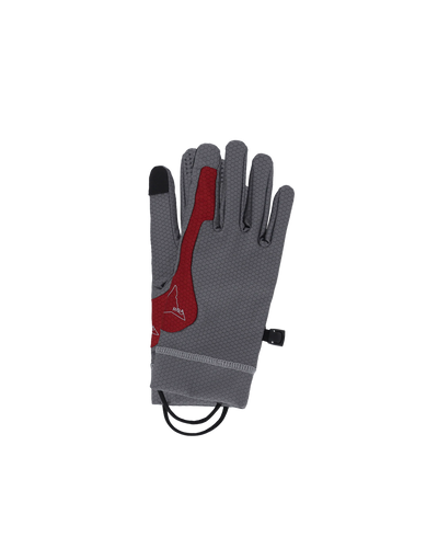 ROA Andie Base Layer Gloves Black Grey Dark Red