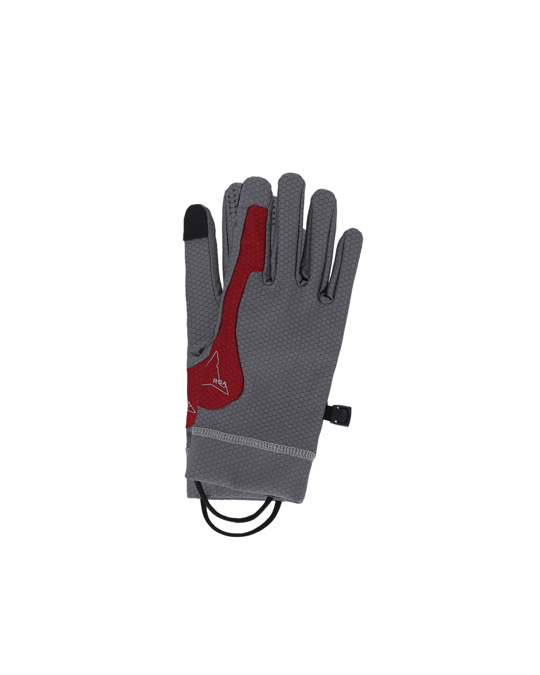 ROA Andie Base Layer Gloves Black Grey Dark Red
