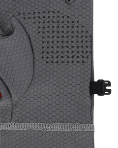 ROA Andie Base Layer Gloves Black Grey Dark Red