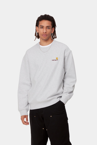 Carhartt WIP American Script Sweatshirt Ash Heather