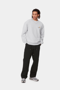 Carhartt WIP American Script Sweatshirt Ash Heather