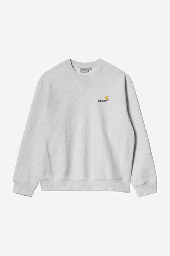 Carhartt WIP American Script Sweatshirt Ash Heather