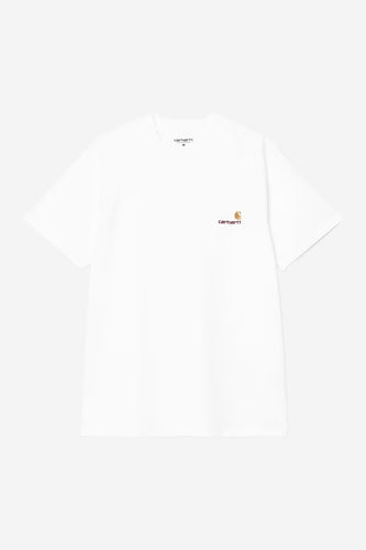 Carhartt WIP S/S American Script White