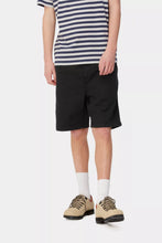 Carica l'immagine nel visualizzatore di Gallery, Carhartt WIP Flint Short Black, Garment dyed