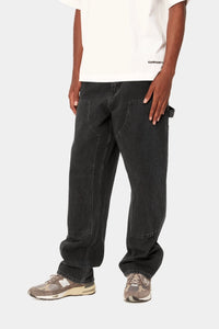 Carhartt WIP Double Knee Pant Black "Stone Washed"