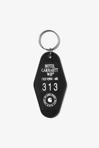 Carhartt WIP Hotel Keys Keychain Plastic Black / White