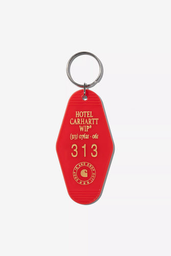 Carhartt WIP Hotel Keys Keychain Plastic Scarlet / Winter Spice