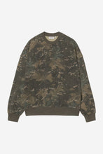 Carica l&#39;immagine nel visualizzatore di Gallery, Carhartt WIP Benton Sweatshirt Camo Combi, Green, Garment dyed