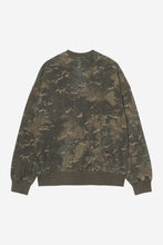Carica l&#39;immagine nel visualizzatore di Gallery, Carhartt WIP Benton Sweatshirt Camo Combi, Green, Garment dyed