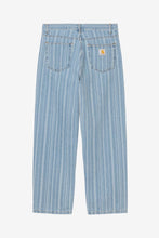 Carica l&#39;immagine nel visualizzatore di Gallery, Carhartt WIP Rylan Pant &#39;Hampton&#39; Denim Rylan Stripe, Blue, stone bleached