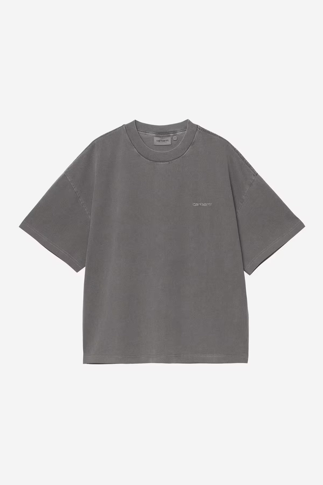 Carhartt WIP S/S Benton T-Shirt Graphite, Garment dyed