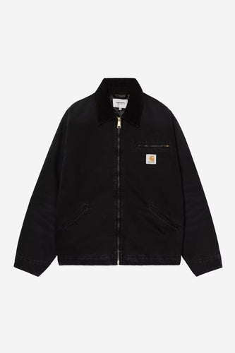 Carhartt WIP OG Detroit Jacket Black (stone canvas)