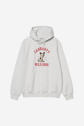 Carhartt WIP Hooded Wild Dog Sweatshirt Ash Heather