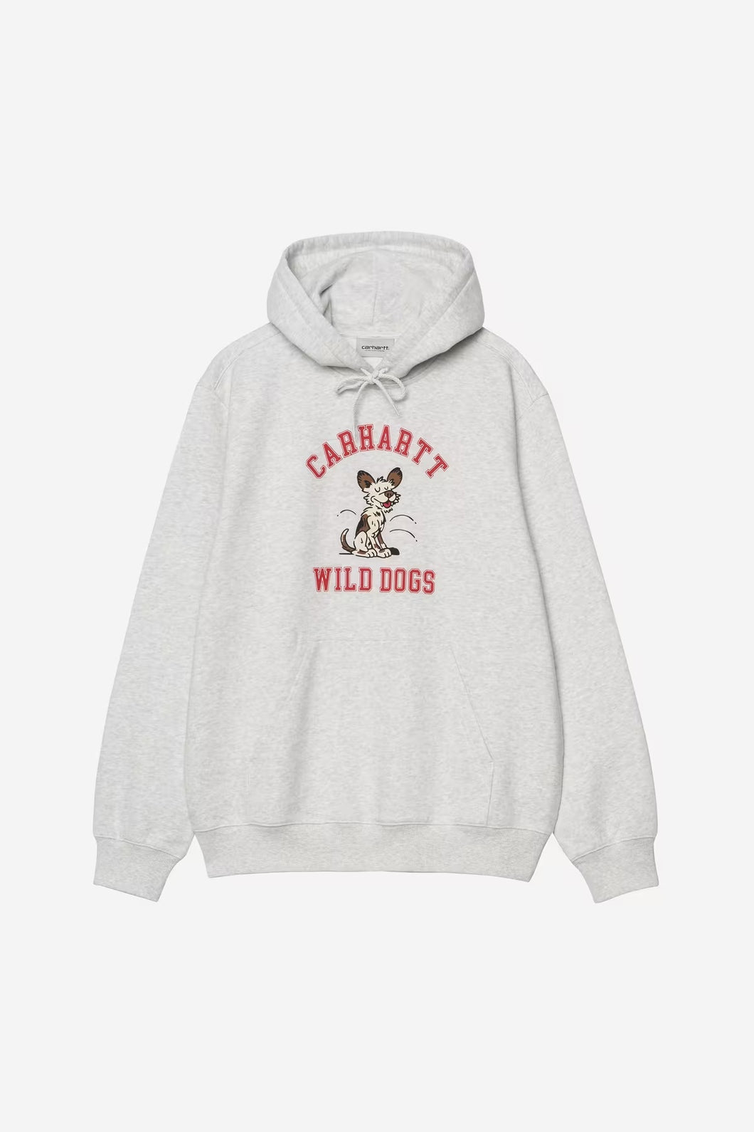 Carhartt WIP Hooded Wild Dog Sweatshirt Ash Heather