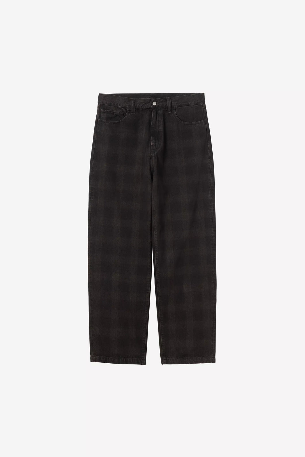 Carhartt WIP Everson Pant Everson Print, Black / Palisander, Garment dyed