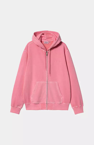 Carhartt WIP Hooded Duster Script Jacket Charm Pink