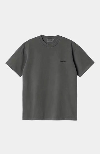 Carhartt WIP S/S Duster Script T-Shirt WIP Black (garment dyed)