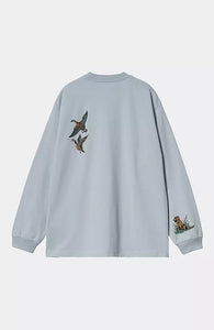 Carhartt WIP L/S Ducks T-Shirt Misty Sky