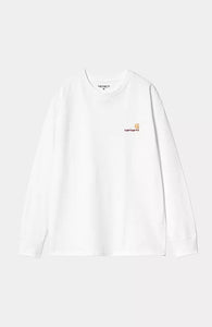 Carhartt WIPL/S American Script T-Shirt (White)