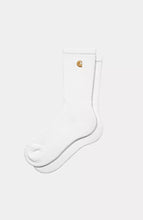 Carica l&#39;immagine nel visualizzatore di Gallery, Carhartt WIP Chase Socks (White/Gold)