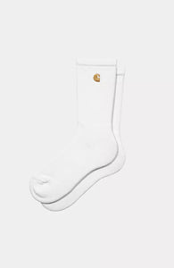 Carhartt WIP Chase Socks (White/Gold)