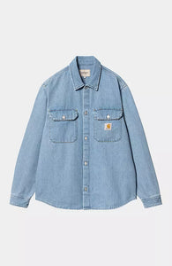 Carhartt WIP Harvey Shirt Jac Blue (Dark Bleached)