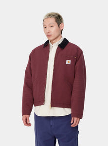 Carhartt WIP OG Detroit Jacket (Winter) Malbec / Black (aged canvas)