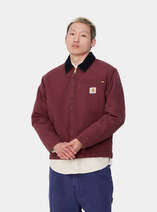 Carhartt WIP OG Detroit Jacket (Winter) Malbec / Black (aged canvas)