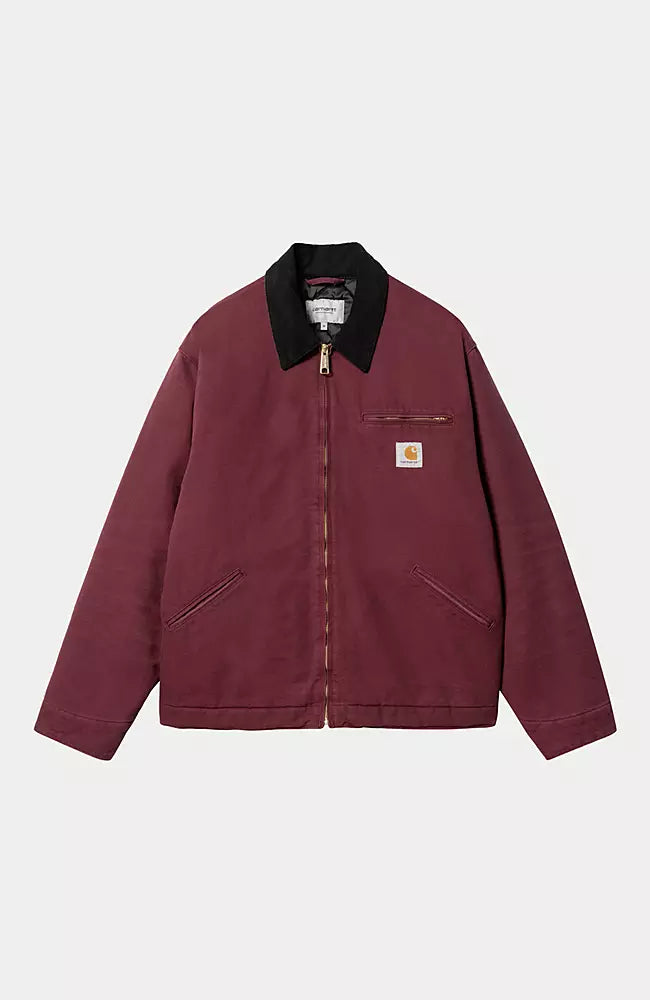 Carhartt WIP OG Detroit Jacket (Winter) Malbec / Black (aged canvas)