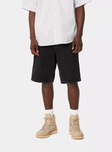 Carica l&#39;immagine nel visualizzatore di Gallery, Carhartt WIP Single Knee Short Black (stone washed)