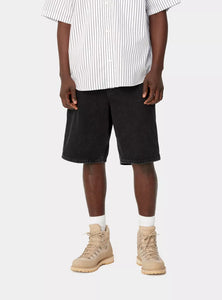 Carhartt WIP Single Knee Short Black (stone washed)