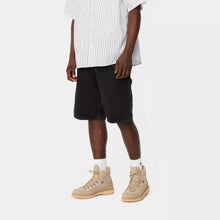 Carica l&#39;immagine nel visualizzatore di Gallery, Carhartt WIP Single Knee Short Black (stone washed)