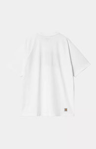 Carhartt WIP S/S WIP T-Shirt White / Dusky Blue