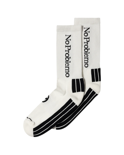 No Problemo Sock White