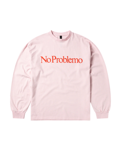 No Problemo LS Tee Pale Pink