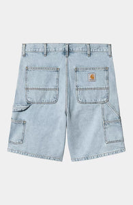 Carhartt WIP Double Knee Short Blue (heavy stone bleached)