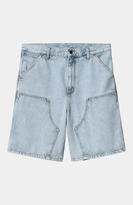 Carhartt WIP Double Knee Short Blue (heavy stone bleached)