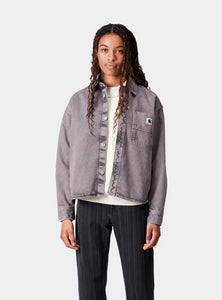 Carhartt WIP W' Georgia Shirt Jac "Black / Hortensia"