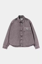 Carica l&#39;immagine nel visualizzatore di Gallery, Carhartt WIP W&#39; Georgia Shirt Jac &quot;Black / Hortensia&quot;