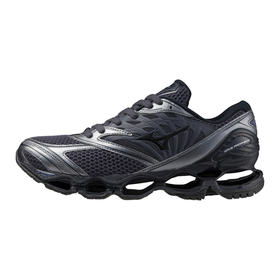 Mizuno Wave Prophecy LS  Black Sand/Metallic Grey
