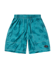 Carica l'immagine nel visualizzatore di Gallery, No Problemo Space Travel Nylon Shorts aqua