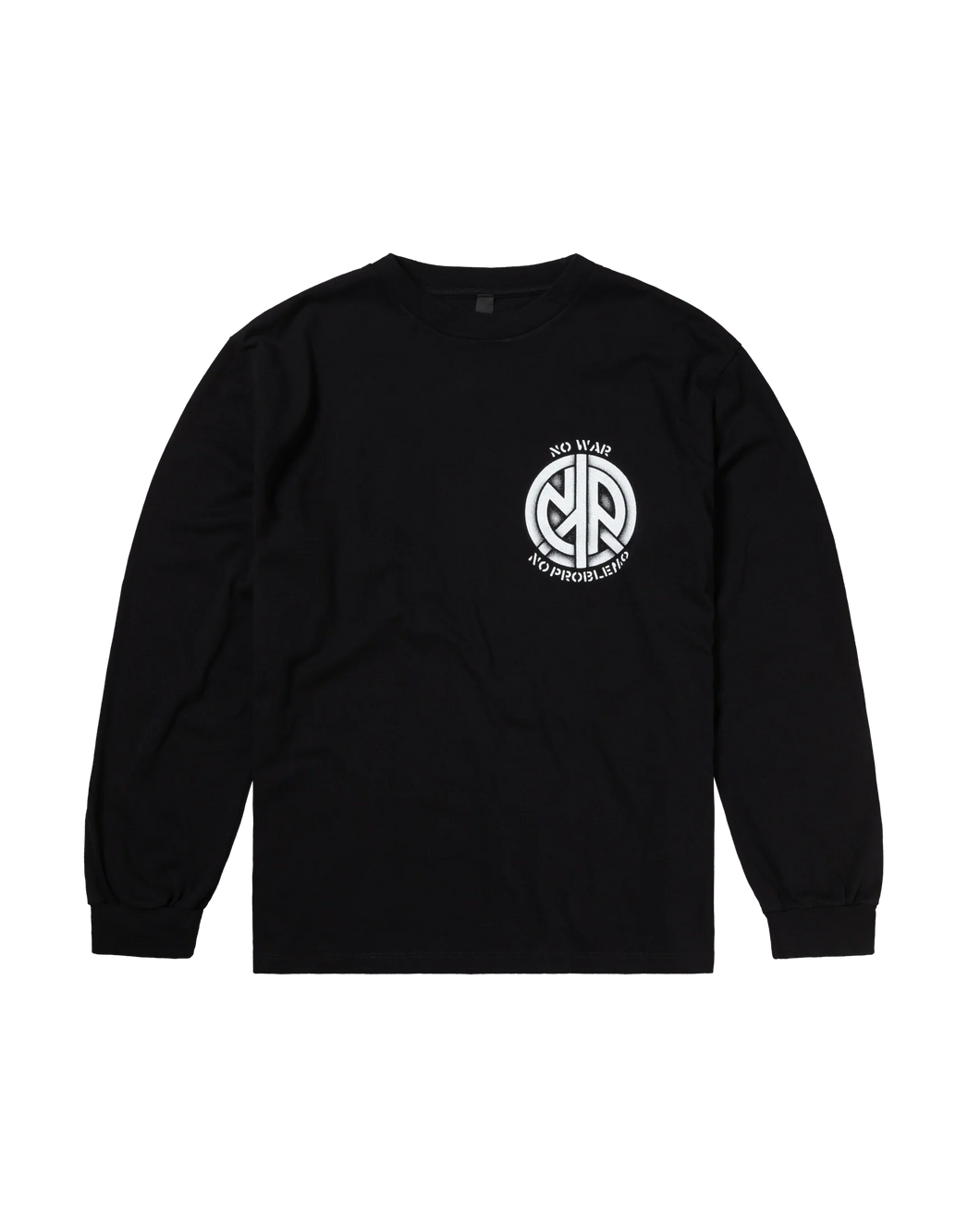 No Problemo No War Ls Tee Black