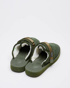 Suicoke ZAVO-Mab Slippers Olive x Sage Green