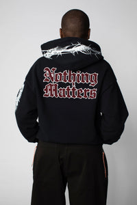 Aries Nothing Matters Embroidered Hoodie